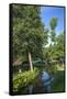 Europe, Germany, Brandenburg, Spreewald (Spree Forest), LŸbben, Harbour 2, Canal-Chris Seba-Framed Stretched Canvas