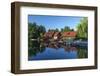 Europe, Germany, Brandenburg, Spreewald (Spree Forest), LŸbben, Harbour Basin-Chris Seba-Framed Photographic Print