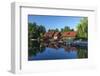 Europe, Germany, Brandenburg, Spreewald (Spree Forest), LŸbben, Harbour Basin-Chris Seba-Framed Photographic Print