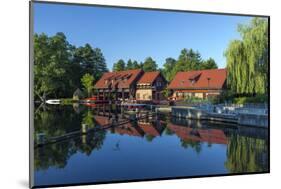 Europe, Germany, Brandenburg, Spreewald (Spree Forest), LŸbben, Harbour Basin-Chris Seba-Mounted Photographic Print