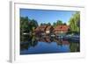 Europe, Germany, Brandenburg, Spreewald (Spree Forest), LŸbben, Harbour Basin-Chris Seba-Framed Photographic Print