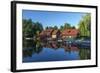 Europe, Germany, Brandenburg, Spreewald (Spree Forest), LŸbben, Harbour Basin-Chris Seba-Framed Photographic Print