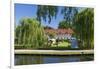 Europe, Germany, Brandenburg, Spreewald (Spree Forest), LŸbbenau, Canal, Castle Manor-Chris Seba-Framed Premium Photographic Print