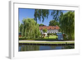 Europe, Germany, Brandenburg, Spreewald (Spree Forest), LŸbbenau, Canal, Castle Manor-Chris Seba-Framed Photographic Print