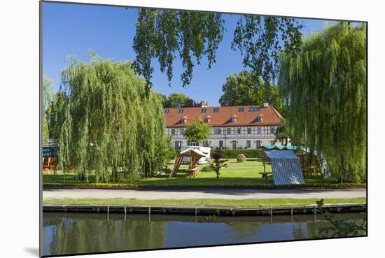 Europe, Germany, Brandenburg, Spreewald (Spree Forest), LŸbbenau, Canal, Castle Manor-Chris Seba-Mounted Photographic Print
