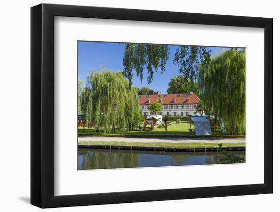 Europe, Germany, Brandenburg, Spreewald (Spree Forest), LŸbbenau, Canal, Castle Manor-Chris Seba-Framed Photographic Print