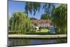 Europe, Germany, Brandenburg, Spreewald (Spree Forest), LŸbbenau, Canal, Castle Manor-Chris Seba-Mounted Photographic Print