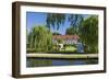 Europe, Germany, Brandenburg, Spreewald (Spree Forest), LŸbbenau, Canal, Castle Manor-Chris Seba-Framed Photographic Print