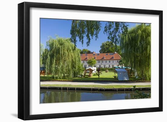 Europe, Germany, Brandenburg, Spreewald (Spree Forest), LŸbbenau, Canal, Castle Manor-Chris Seba-Framed Photographic Print