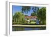 Europe, Germany, Brandenburg, Spreewald (Spree Forest), LŸbbenau, Canal, Castle Manor-Chris Seba-Framed Photographic Print