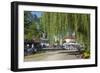 Europe, Germany, Brandenburg, Spreewald (Spree Forest), LŸbbenau, Harbour Promenade, Weeping Willow-Chris Seba-Framed Photographic Print