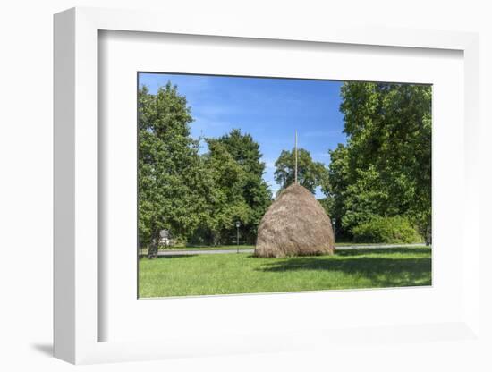 Europe, Germany, Brandenburg, Spreewald (Spree Forest), Leipe, Traditional Haycock-Chris Seba-Framed Photographic Print