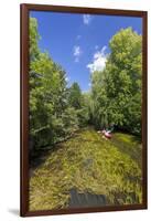 Europe, Germany, Brandenburg, Spreewald (Spree Forest), Schlepzig, Canoe Driver-Chris Seba-Framed Photographic Print