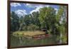 Europe, Germany, Brandenburg, Spreewald (Spree Forest), Schlepzig, Canoe Driver-Chris Seba-Framed Premium Photographic Print