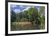 Europe, Germany, Brandenburg, Spreewald (Spree Forest), Schlepzig, Canoe Driver-Chris Seba-Framed Photographic Print