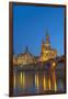 Europe, Germany, Dresden, Elbe River, Saxon-Chris Seba-Framed Photographic Print