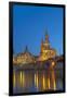 Europe, Germany, Dresden, Elbe River, Saxon-Chris Seba-Framed Photographic Print