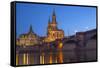 Europe, Germany, Dresden, Elbe River, Saxon-Chris Seba-Framed Stretched Canvas