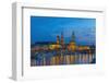 Europe, Germany, Dresden, Elbufer (Bank of the River Elbe), Saxony-Chris Seba-Framed Photographic Print