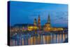 Europe, Germany, Dresden, Elbufer (Bank of the River Elbe), Saxony-Chris Seba-Stretched Canvas