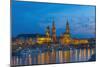 Europe, Germany, Dresden, Elbufer (Bank of the River Elbe), Saxony-Chris Seba-Mounted Photographic Print