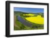 Europe, Germany, Eastern Westphalia, Rape Fields, Excursion Boat, Weser Course, Canoeist, Jetty-Chris Seba-Framed Photographic Print