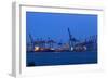Europe, Germany, Hamburg, Hamburg Harbour, Lading Port-Chris Seba-Framed Photographic Print