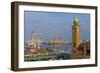 Europe, Germany, Hamburg, Harbour, Gangplanks, Harbour Festival, Sailing Ships-Chris Seba-Framed Photographic Print