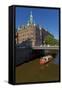 Europe, Germany, Hamburg, Old Warehouse District, Canal-Chris Seba-Framed Stretched Canvas
