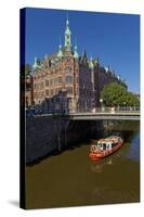 Europe, Germany, Hamburg, Old Warehouse District, Canal-Chris Seba-Stretched Canvas