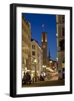 Europe, Germany, Hamburg, Shopping Street-Chris Seba-Framed Photographic Print