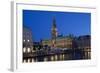 Europe, Germany, Hamburg, Townhall, Dusk-Chris Seba-Framed Photographic Print