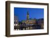 Europe, Germany, Hamburg, Townhall, Dusk-Chris Seba-Framed Photographic Print