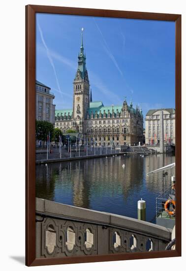 Europe, Germany, Hamburg, Townhall-Chris Seba-Framed Photographic Print