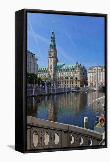 Europe, Germany, Hamburg, Townhall-Chris Seba-Framed Stretched Canvas