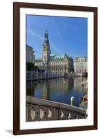 Europe, Germany, Hamburg, Townhall-Chris Seba-Framed Premium Photographic Print