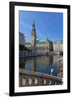 Europe, Germany, Hamburg, Townhall-Chris Seba-Framed Premium Photographic Print