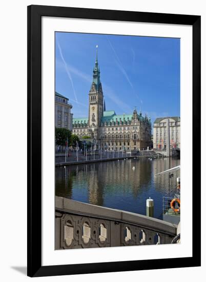 Europe, Germany, Hamburg, Townhall-Chris Seba-Framed Premium Photographic Print