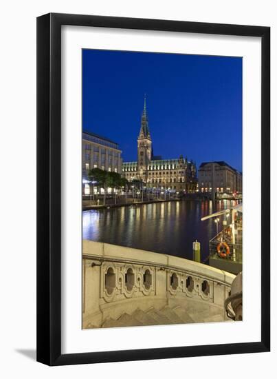 Europe, Germany, Hamburg, Townhall-Chris Seba-Framed Premium Photographic Print