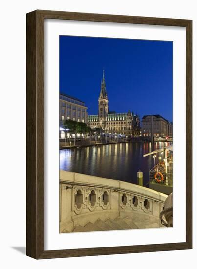 Europe, Germany, Hamburg, Townhall-Chris Seba-Framed Photographic Print