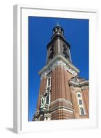 Europe, Germany, Hanseatic Town, Hamburg, Bell Tower Hamburger Michel-Chris Seba-Framed Photographic Print