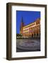 Europe, Germany, Hesse, Stone Mosaic Kaiseradlerwappen Infront of Townhall and Cathedral-Chris Seba-Framed Photographic Print