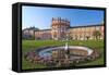 Europe, Germany, Hesse, Wiesbaden, Schloss Biberach on the Bank of the Rhine-Chris Seba-Framed Stretched Canvas