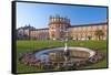 Europe, Germany, Hesse, Wiesbaden, Schloss Biberach on the Bank of the Rhine-Chris Seba-Framed Stretched Canvas