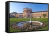 Europe, Germany, Hesse, Wiesbaden, Schloss Biberach on the Bank of the Rhine-Chris Seba-Framed Stretched Canvas