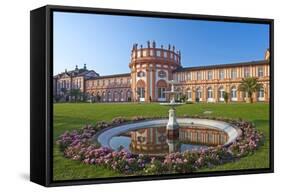 Europe, Germany, Hesse, Wiesbaden, Schloss Biberach on the Bank of the Rhine-Chris Seba-Framed Stretched Canvas