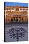 Europe, Germany, Hesse, Wiesbaden, Stone Mosaic Kaiseradlerwappen Infront of Townhall Stairs-Chris Seba-Stretched Canvas