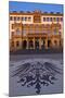 Europe, Germany, Hesse, Wiesbaden, Stone Mosaic Kaiseradlerwappen Infront of Townhall Stairs-Chris Seba-Mounted Photographic Print