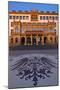Europe, Germany, Hesse, Wiesbaden, Stone Mosaic Kaiseradlerwappen Infront of Townhall Stairs-Chris Seba-Mounted Premium Photographic Print