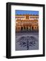 Europe, Germany, Hesse, Wiesbaden, Stone Mosaic Kaiseradlerwappen Infront of Townhall Stairs-Chris Seba-Framed Photographic Print